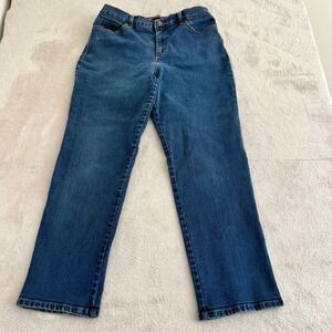 Gloria Vanderbilt Amanda Straight Leg Jeans Womens Size 10 Short Blue Denim